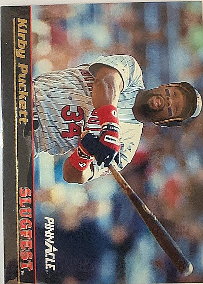 1992 Pinnacle Slugfest #13 Kirby Puckett — front