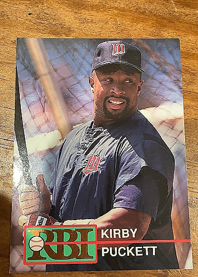 1992 RBI #22 Kirby Puckett — front