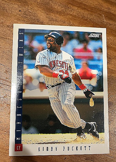 1991 Score #N/A Kirby Puckett — front