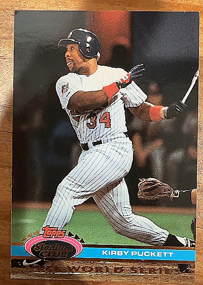 1992 Topps Stadium Club #144 Kirby Puckett — front
