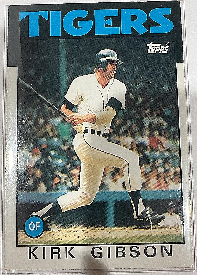1986 Topps #295 Kirk Gibson — front