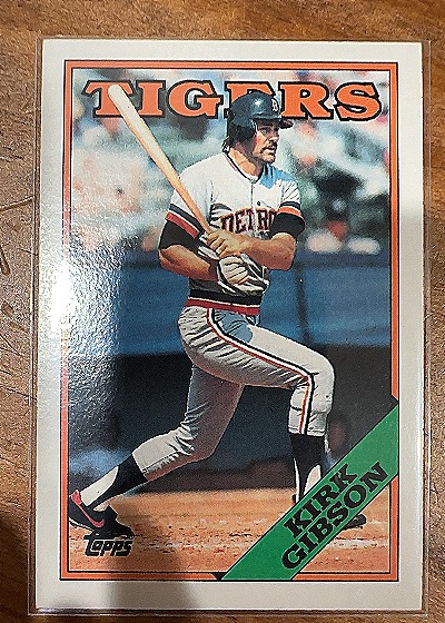 1988 Topps #605 Kirk Gibson — front