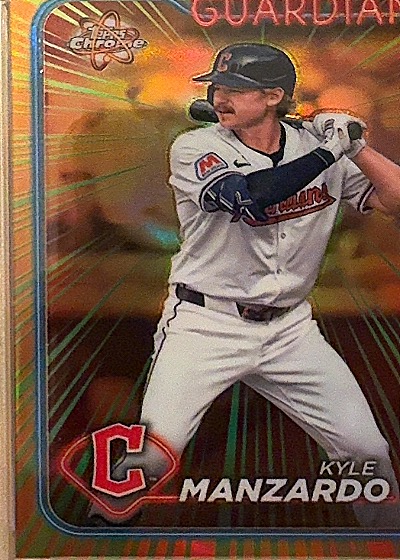 Kyle Manzardo 2024 Topps Chrome Radiating Rookies — front