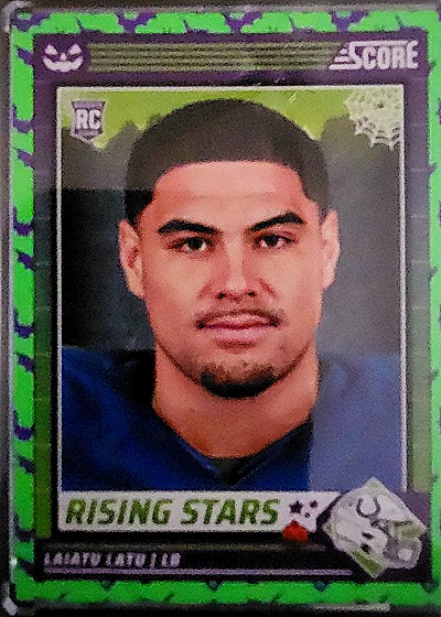 Laiatu Latu 2024 Panini Score-A-Treat Rising Stars — front