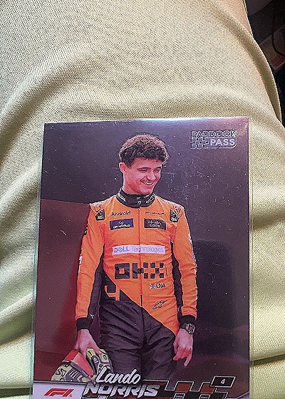 Lando Norris Paddock Pass — front