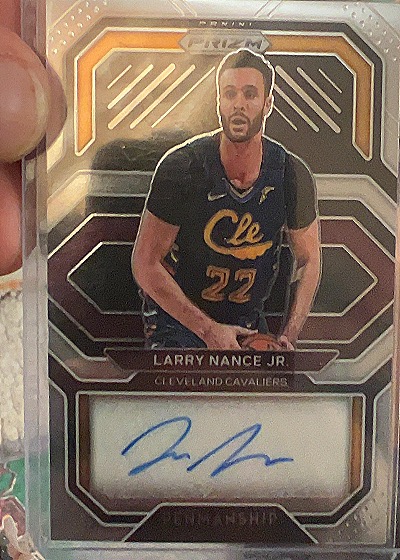 2020-21 Panini Prizm Penmanship Larry Nance Jr. — front