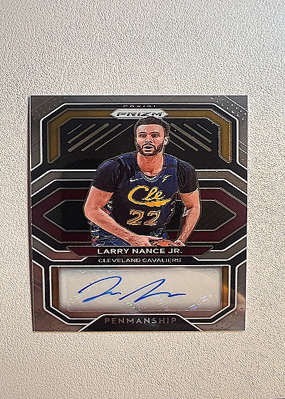 2020-21 Panini Prizm Penmanship Larry Nance Jr. — front