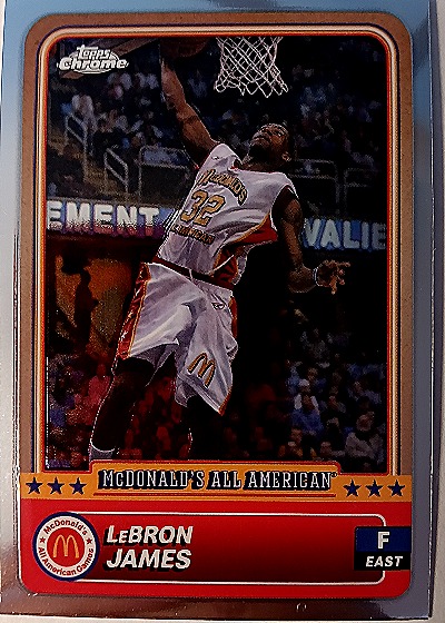 2024 Topps Chrome McDonald's All American LeBron James — front