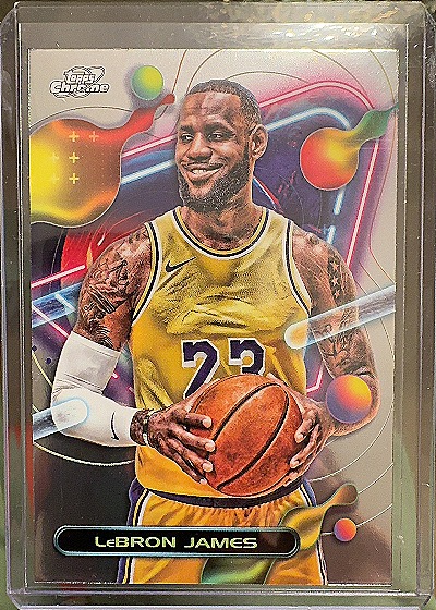 2023-24 Topps Chrome Cosmic LeBron James — front
