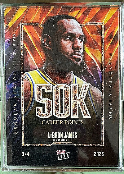 LeBron James 50K Career Points — front