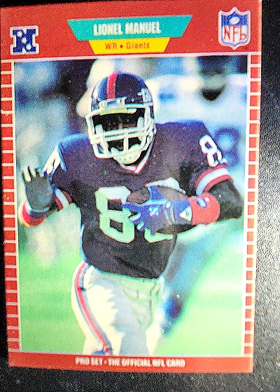 1989 Pro Set #287 Lionel Manuel — front