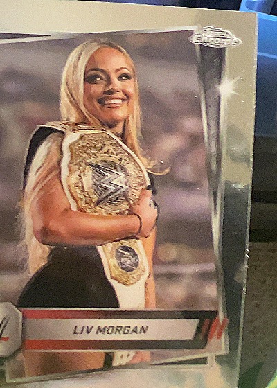 Liv Morgan 2025 Topps Chrome WWE — front