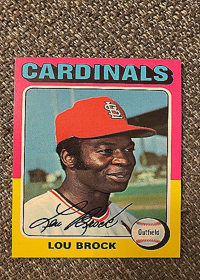 1975 Topps Lou Brock #540 — front
