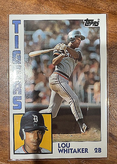 1984 Topps #695 Lou Whitaker — front