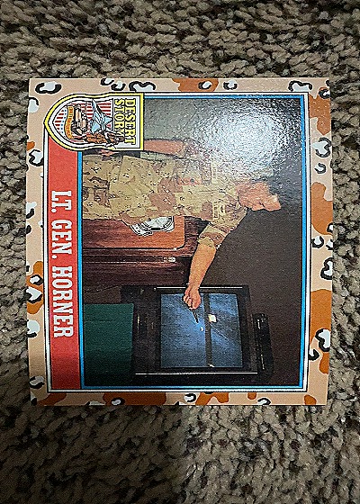 Lt. Gen. Horner - 1991 Topps Desert Storm 2nd Series — front