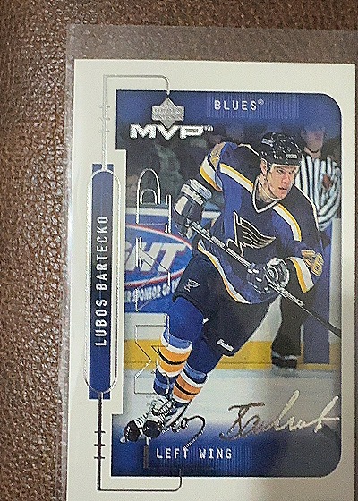 1999-00 Upper Deck MVP Silver Script #187 Lubos Bartecko — front