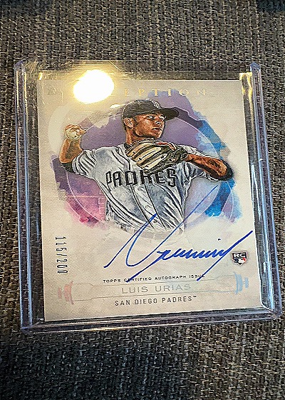 2019 Topps Inception Luis Urias Autograph — front