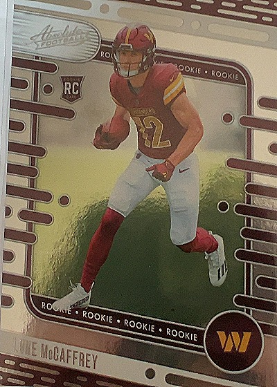 Luke McCaffrey 2024 Panini Absolute Rookie — front