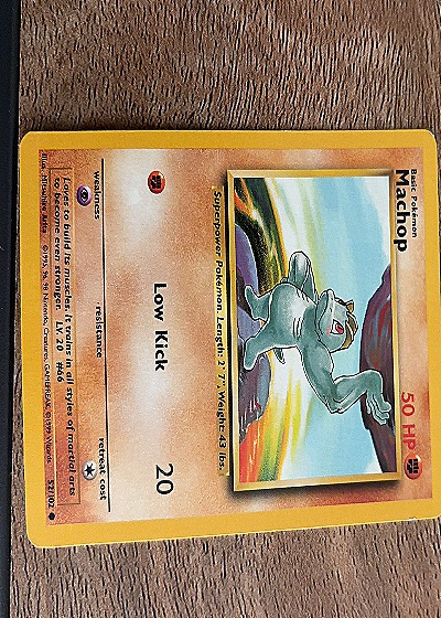Machop Base Set — front