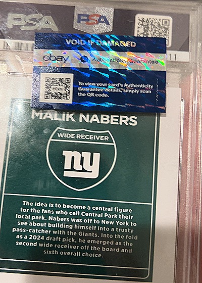 Malik Nabers Wide Receiver — front