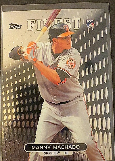 Manny Machado 2013 Topps Finest Rookie Card — front