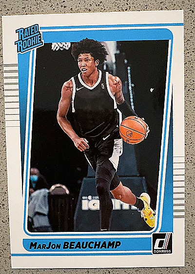 MarJon Beauchamp Rated Rookie — front