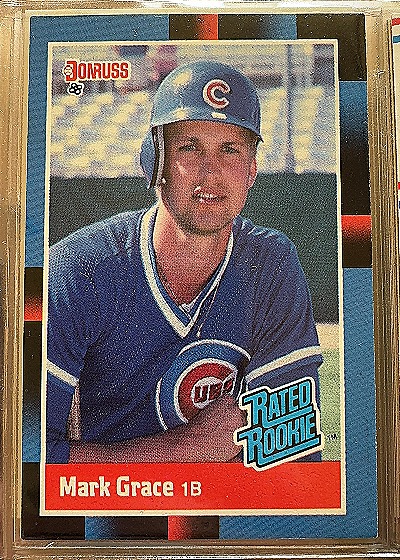 1988 Donruss Rated Rookie Mark Grace — front