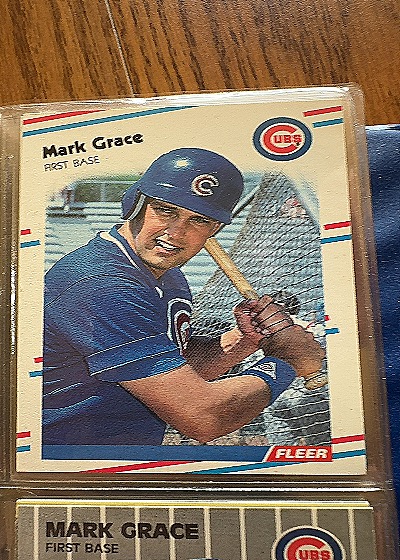1988 Fleer Update Mark Grace — front