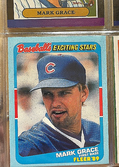 1989 Fleer Baseball's Exciting Stars #17 Mark Grace — front