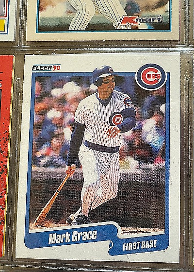 Mark Grace 1990 Fleer #32 — front