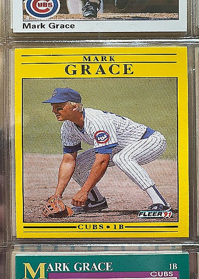 Mark Grace 1991 Fleer #422 — front