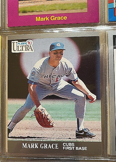 1991 Fleer Ultra Mark Grace — front