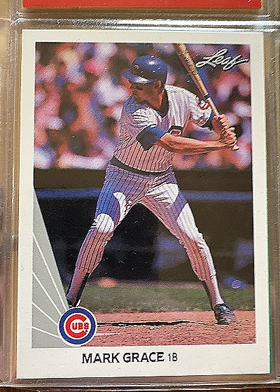 1990 Leaf #137 Mark Grace — front