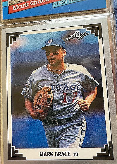 Mark Grace 1991 Leaf #170 — front