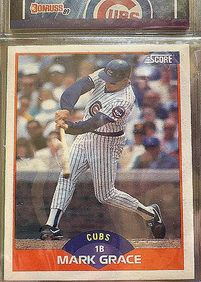 1989 Score Mark Grace — front
