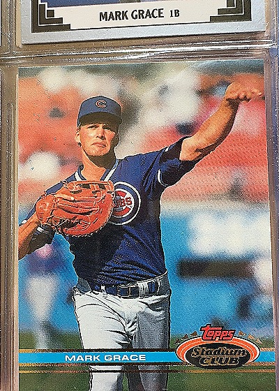 1991 Topps Stadium Club #290 Mark Grace — front