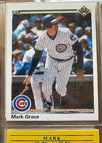 1990 Upper Deck #128 Mark Grace — front