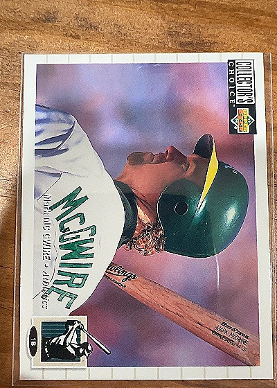 1994 Collector's Choice #525 Mark McGwire — front