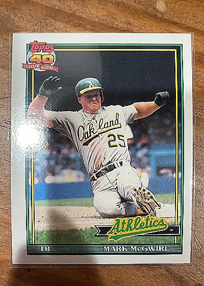 1991 Topps #270 Mark McGwire — front