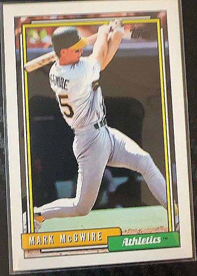 1992 Topps #450 Mark McGwire — front