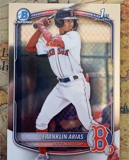 2025 Bowman Chrome Prospects #BCP-67 Franklin Arias — front