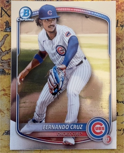 2025 Bowman Chrome #BCP-110 Fernando Cruz — front