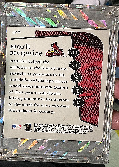 1999 Victory McGwire Magic Mark McGwire #426 — front