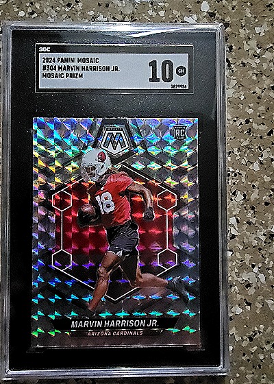 2024 Panini Mosaic #304 Marvin Harrison Jr. Mosaic Prizm — front
