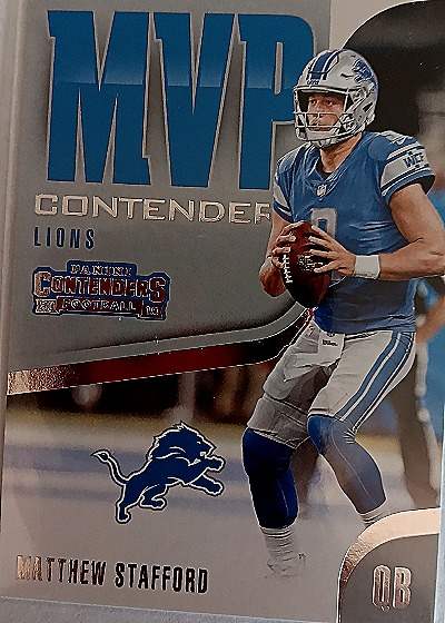 2018 Panini Contenders MVP Contenders Matthew Stafford — front