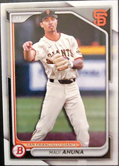 Maui Ahuna 2024 Bowman Chrome Prospects — front