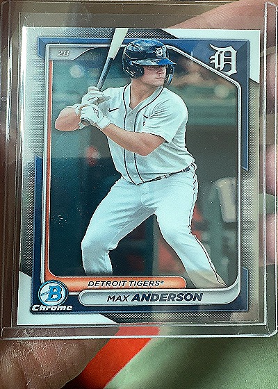 2024 Bowman Chrome Prospects Max Anderson — front
