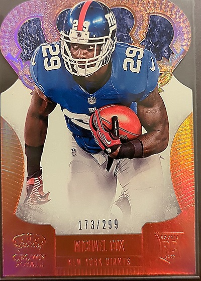 2013 Panini Crown Royale Bronze Holo Michael Cox — front