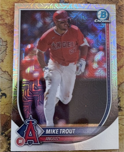 2025 Bowman Chrome #1 Mike Trout — front