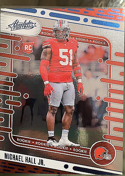 2024 Panini Absolute Michael Hall Jr. Rookie Card — front